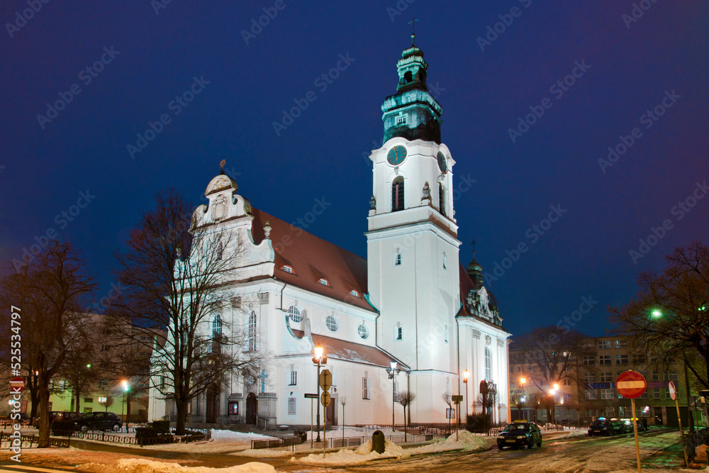 Church of the Sacred Heart of Jesus. Bydgoszcz, Kuyavian-Pomeranian Voivodeship, Poland.