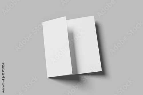 A4 Trifold Brochure Blank Mockup