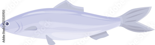 Fish food icon cartoon vector. Sea herring. Aquatic store