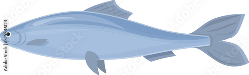 Salmon fish icon cartoon vector. Sea herring. Sardine food
