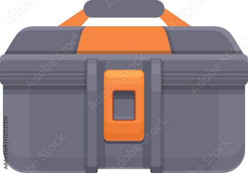 Construction box icon cartoon vector. Tool kit. Repair equipment