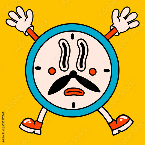 Cartoon vector funny Comic cards. Crazy cartoons Abstract vector collection