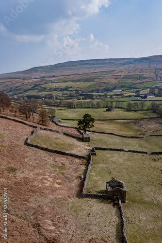 Between Angram and Thwaite in Swaledale vertical pan photo