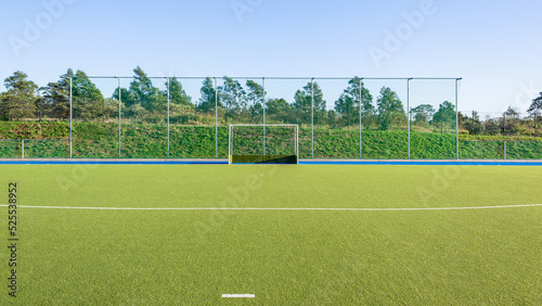 Hockey Goals Fence Netting Astro Surface Pitch Sports Field Outdoors Arena.