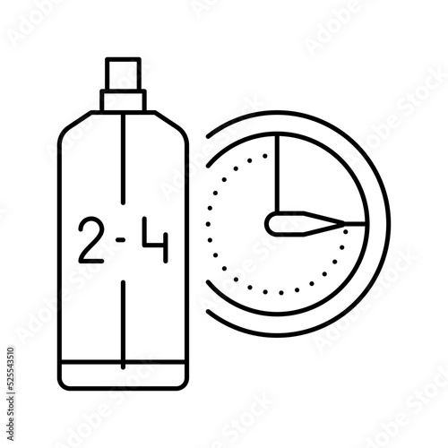 eau de cologne edc cosmetic line icon vector illustration