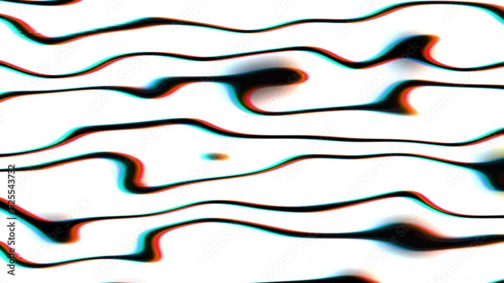 Flowing Rgb Spectrum Glitch Waves Hypnotic Motion Loop Abstract Background