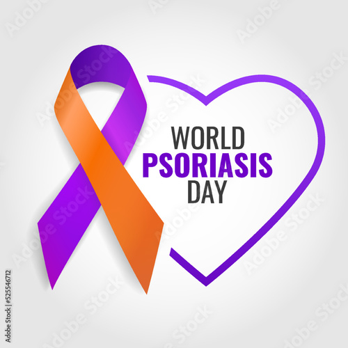 Vector Illustration of World Psoriasis Day. 

