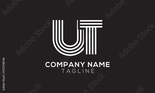 Vector design of letter UT