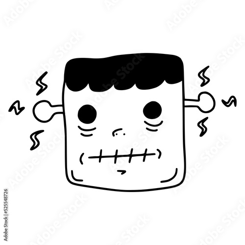 Doodle Cartoon Frankenstein