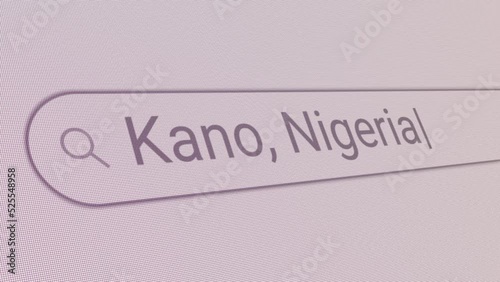 Search Bar Kano Nigeria 
Close Up Single Line Typing Text Box Layout Web Database Browser Engine Concept photo
