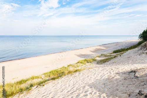 Fototapeta Naklejka Na Ścianę i Meble -  A beautiful landscape with beach and sand dunes near the Baltic sea