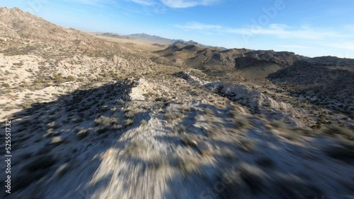 Fast FPV mountain desert dive photo