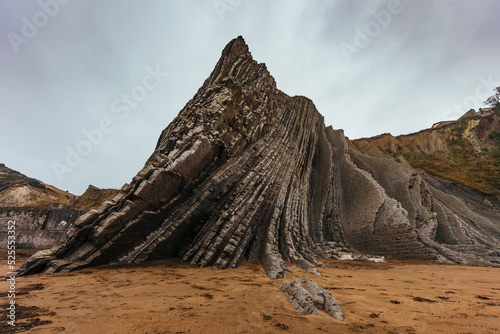 Coastal landscape of Zumaya beach