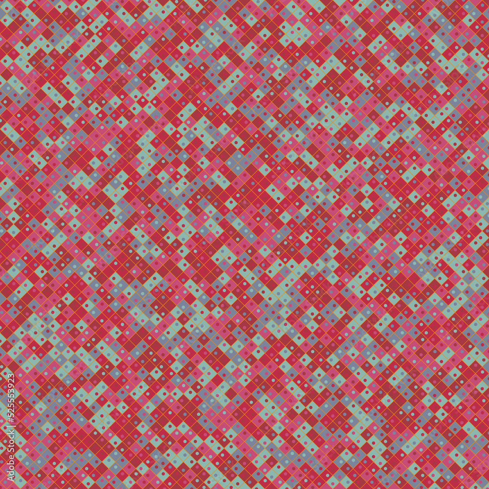 Color Rhombus tile tessellation pattern illustration Color Rhombus tile tessellation pattern illustration