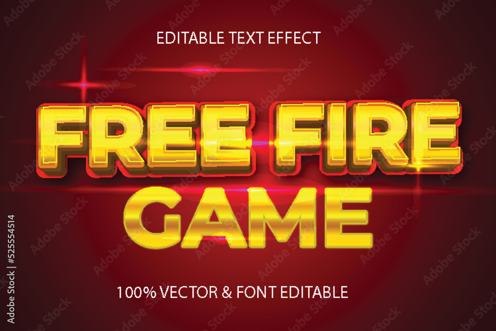 Gaming 3d Vector Text Effect Fully Editable High Quality
