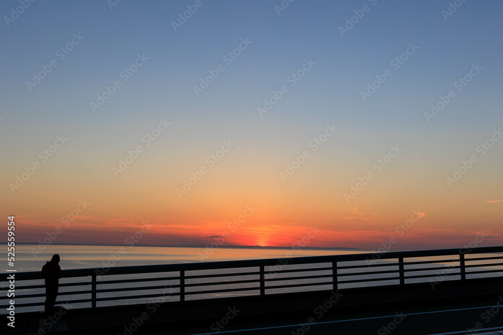 夕陽の名所プユニ岬「秋の北海道」 夕陽の名所プユニ岬「秋の北海道」