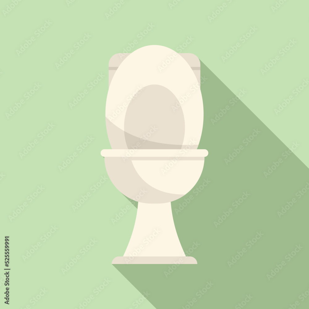Toilet icon flat vector. Water pipe Toilet icon flat vector. Water pipe