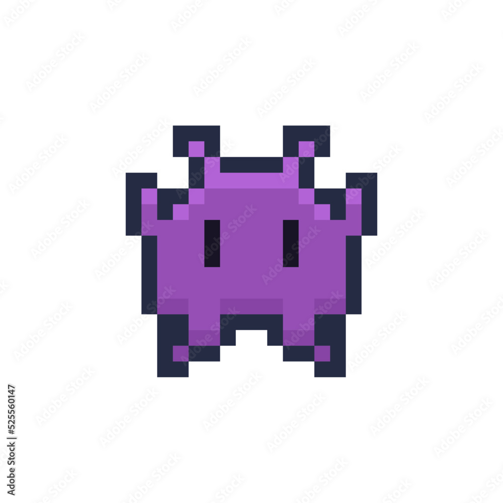 Premium Vector  Pixel art illustration vector monster design