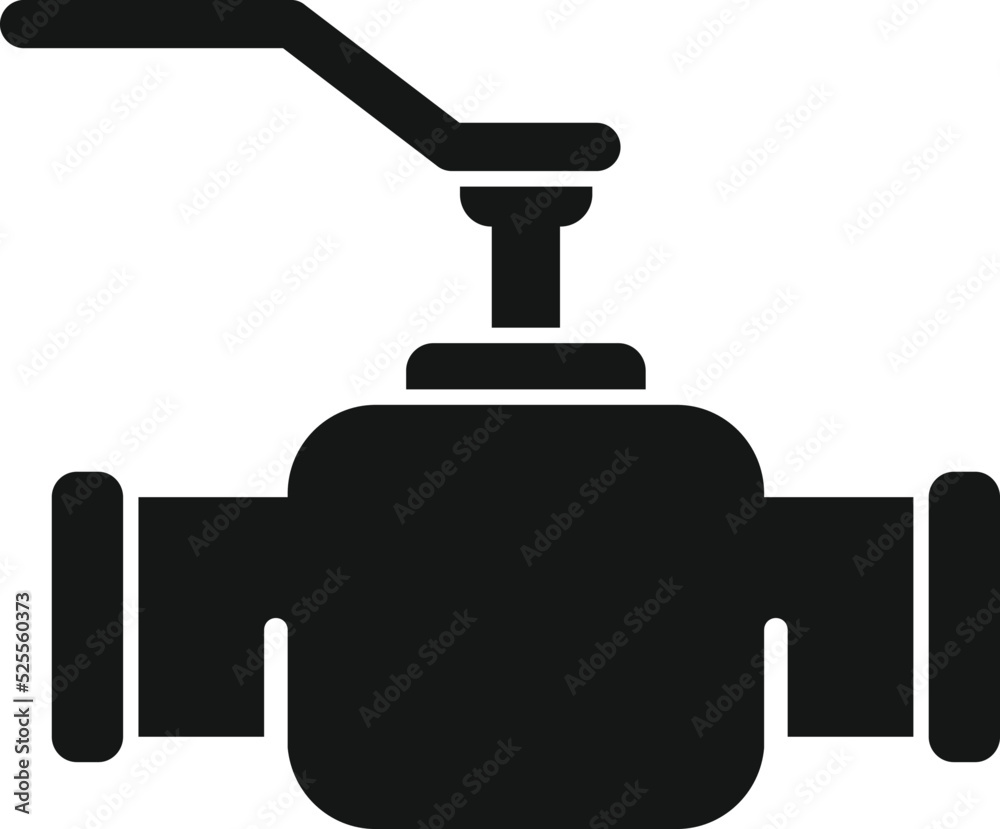Water tap icon simple vector. Drain plumber