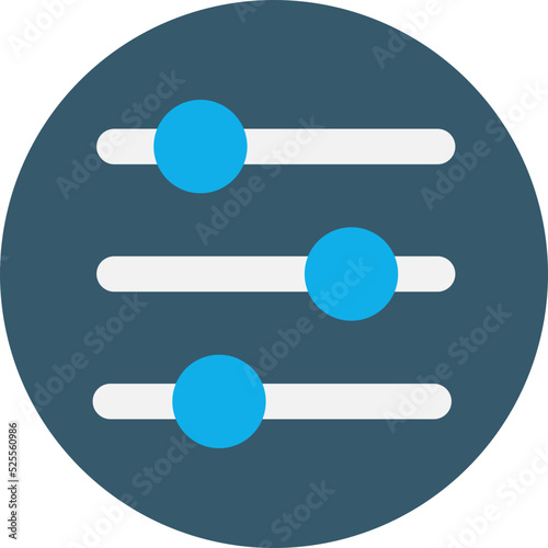 Volume equaliser Isolated Vector icon which can easily modify or edit
