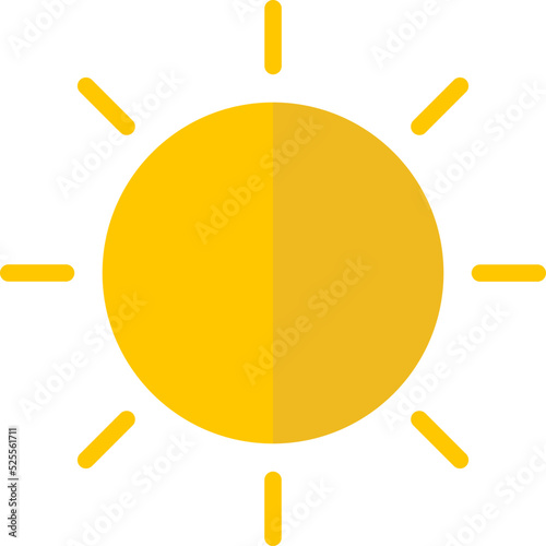 Sun brightness Isolated Vector icon which can easily modify or edit

