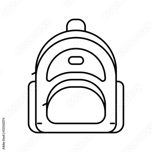 accessory bag woman line icon vector illustration