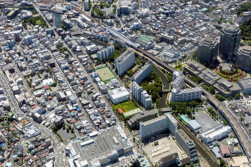 横浜ビジネスパーク付近を空撮