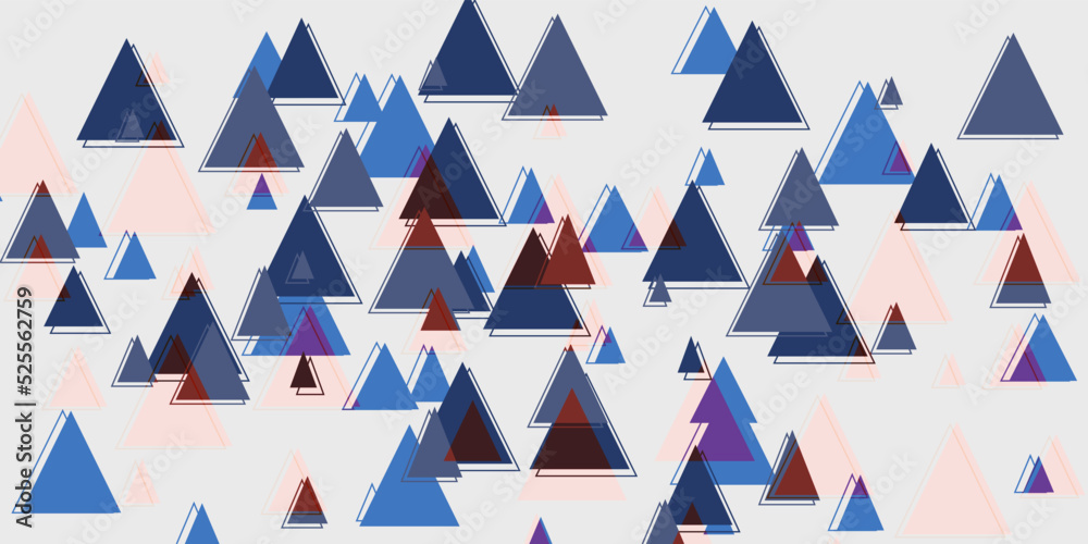 Abstract blue triangle background