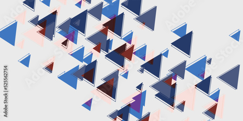 Wallpaper Mural Abstract blue triangle background Torontodigital.ca