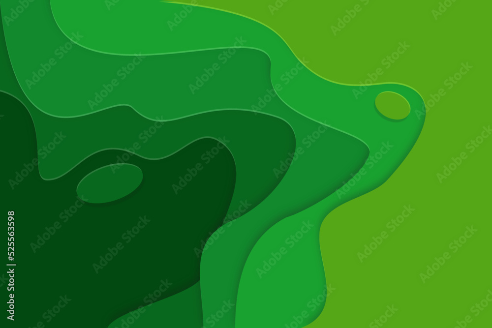 Obraz premium 3D abstract background and paper cut shapes. Vector design layout for business presentations, flyers, posters and invitations