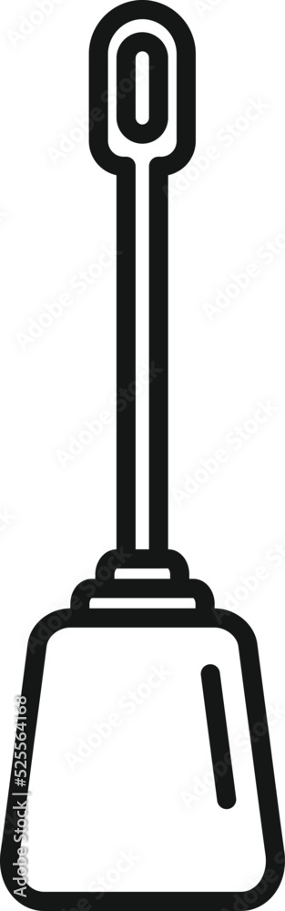 Toilet brush icon outline vector. Water sewer Toilet brush icon outline vector. Water sewer