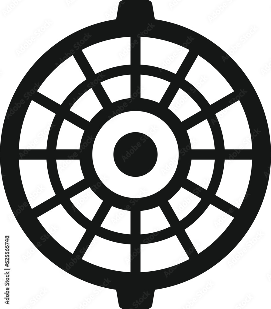 Fototapeta premium Sewage manhole icon simple vector. City road