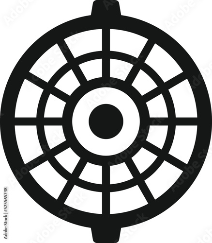 Sewage manhole icon simple vector. City road
