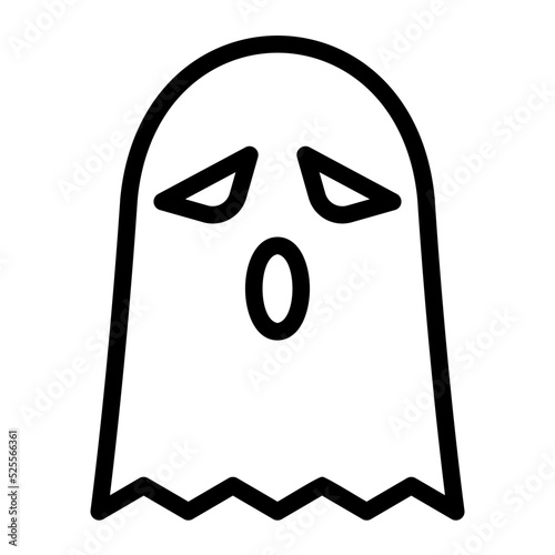 ghost line icon