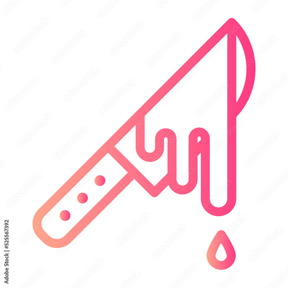 knife gradient icon knife gradient icon