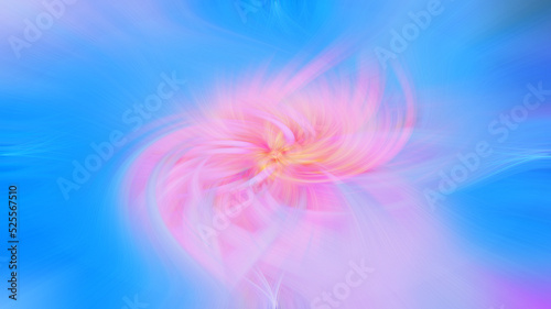 abstract colorful background with waves and flowers © Anatolii 