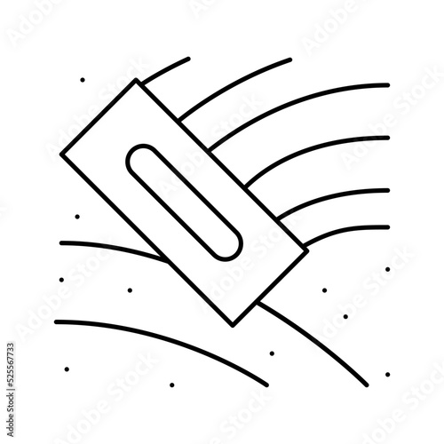 wall putty line icon vector illustration