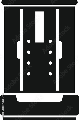 Cubicle cabin icon simple vector. Home interior