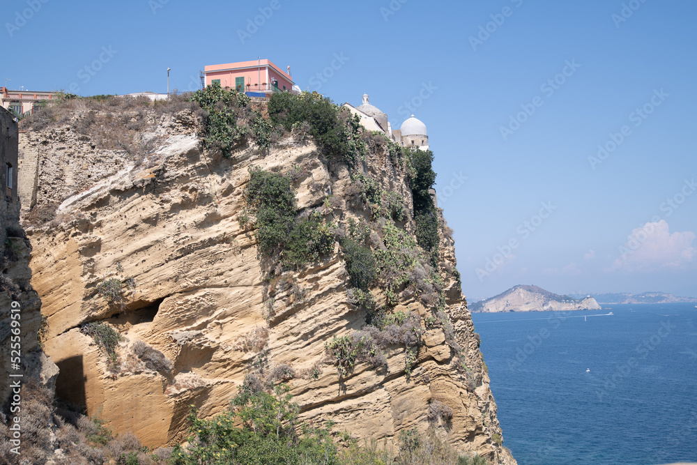 Fototapeta premium View of old town of Procida island.