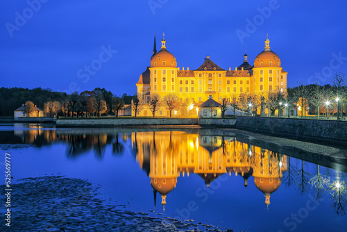 Stunning view of Moritzburg Castle near Dresden.