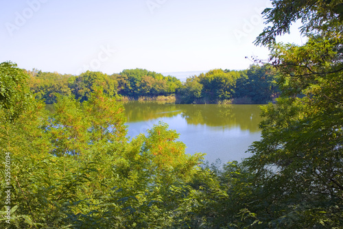 View of Buchak Lake in Cherkasy region, Ukraine