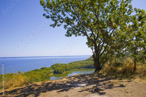 Fototapeta Naklejka Na Ścianę i Meble -  View of Buchak Lake in Cherkasy region, Ukraine	
