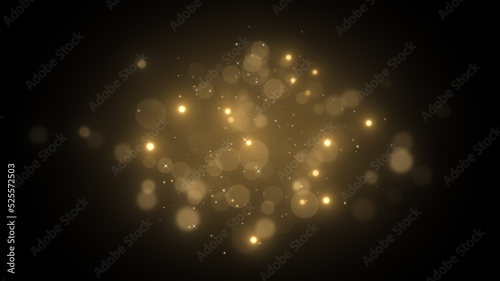 abstract golden bokeh and shiny stars background , 4k cosmetic design ...