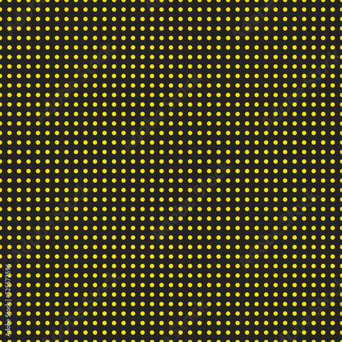 Polka dot texture, yellow on dark gray polka dot seamless pattern as background
