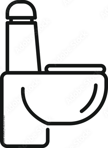 Toilet icon outline vector. Wc restroom