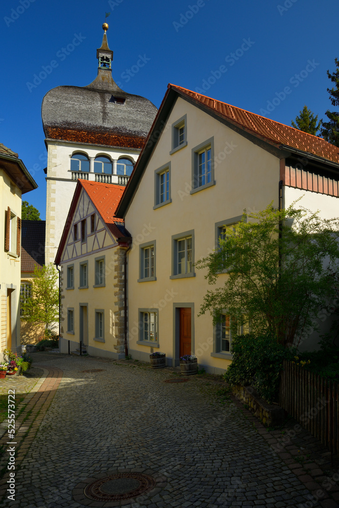 Fototapeta premium Der Martinsturm in der Oberstadt von Bregenz am Bodensee