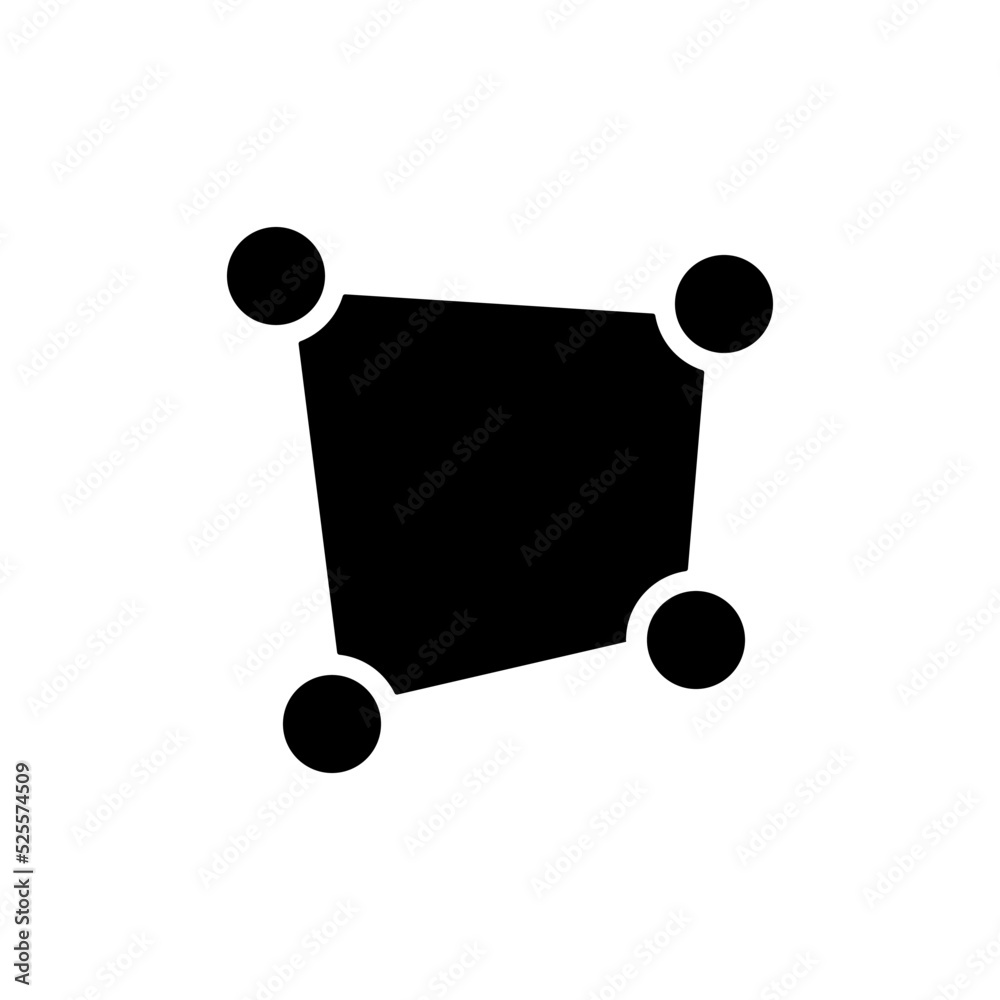 Perspective tool black glyph ui icon. Photo editor. Simple filled line element. User interface design. Silhouette symbol on white space. Solid pictogram for web, mobile. Isolated vector illustration Perspective tool black glyph ui icon. Photo editor. Simple filled line element. User interface design. Silhouette symbol on white space. Solid pictogram for web, mobile. Isolated vector illustration