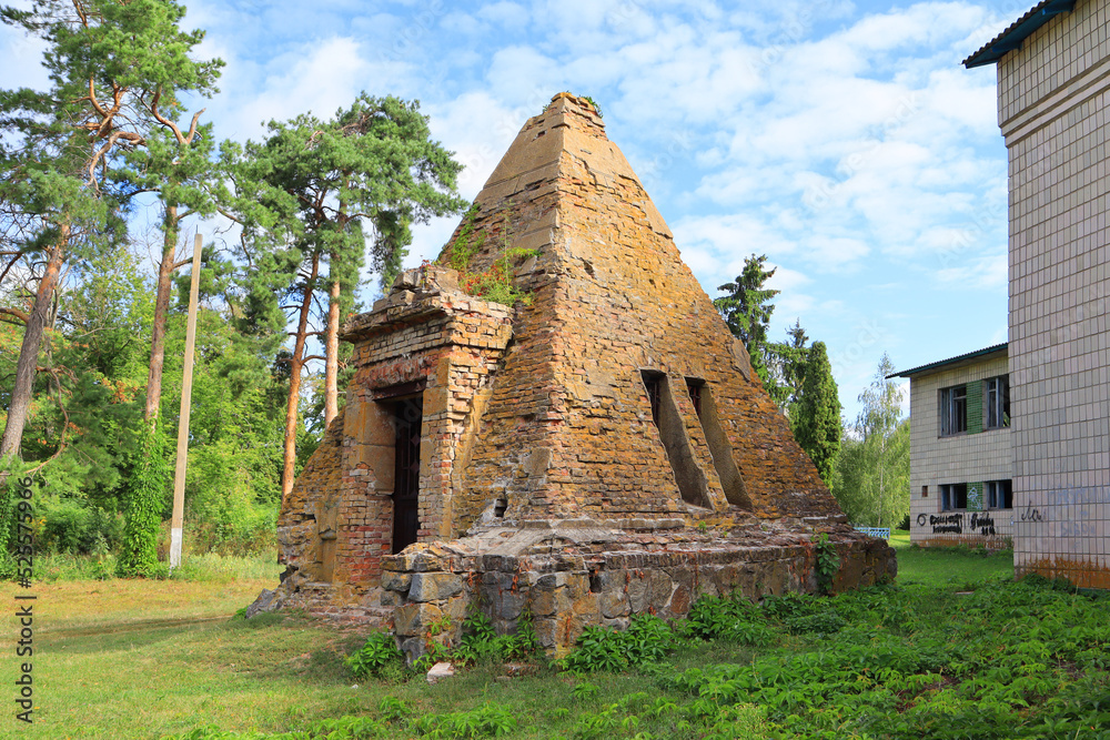 Zakrevsky pyramid in Berezova Rudka, Poltava region, Ukraine