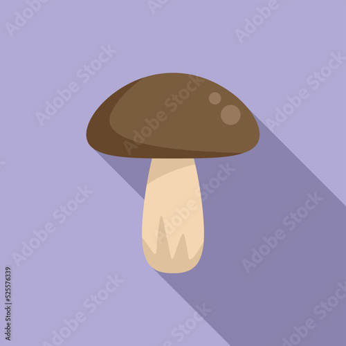 Mushroom gmo icon flat vector. Food agriculture
