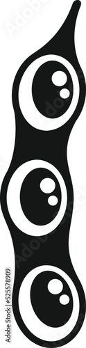 Farm gmo peas icon simple vector. Food agriculture